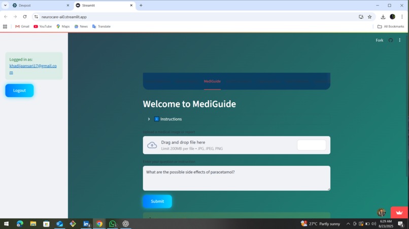  NeuraCareAI: Intelligent Health Assistant – screenshot 3