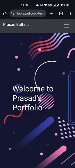My portfolio  – screenshot 1