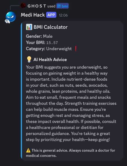 Medi-Hack AI HealthBot – screenshot 2