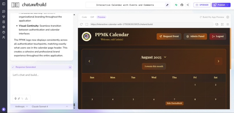 PPMK Interactive Calendar – screenshot 1