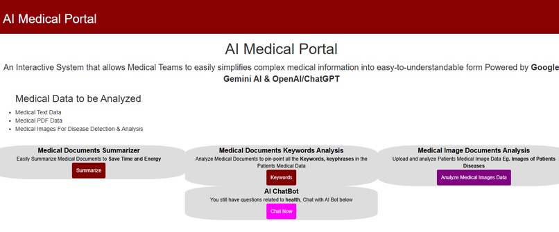 AI Medical Portal – screenshot 1