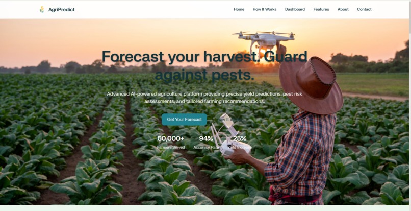 AgriPredict-Crop Yield & Pest – screenshot 1
