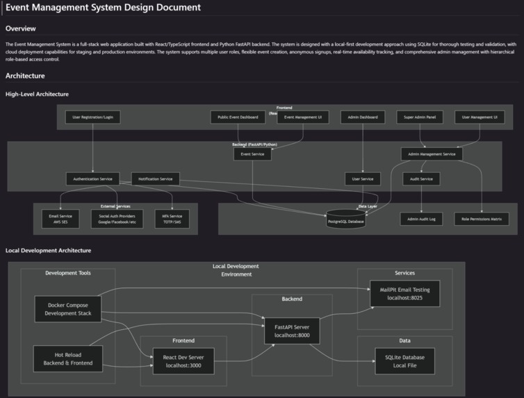 EventHub – screenshot 2