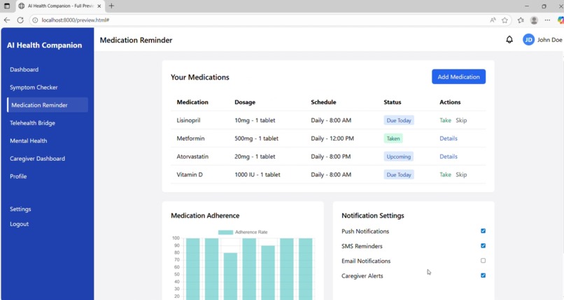 AI Health Companion–Virtual “Doctor’s Assistant” for Patient – screenshot 2
