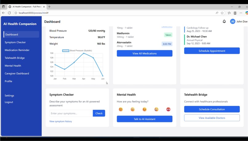 AI Health Companion–Virtual “Doctor’s Assistant” for Patient – screenshot 4