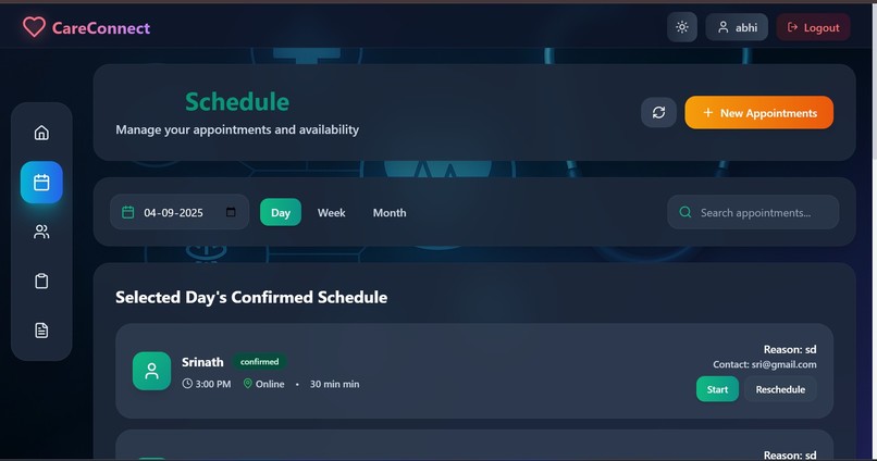 CareConnect – screenshot 2