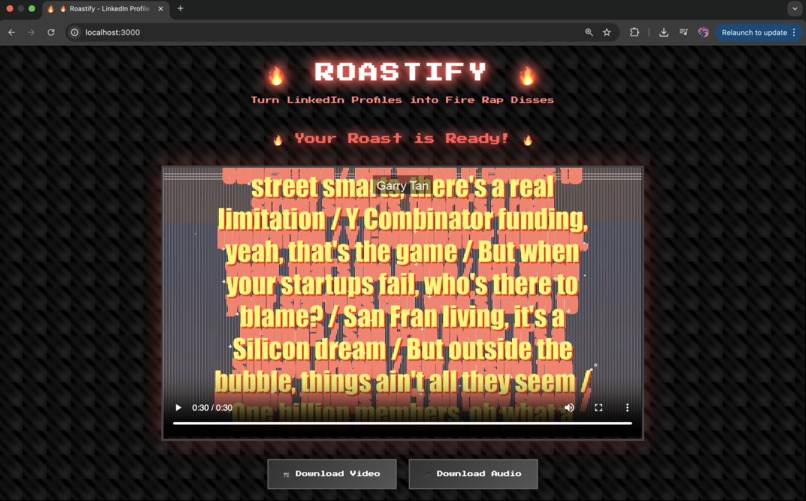 roastify – screenshot 1