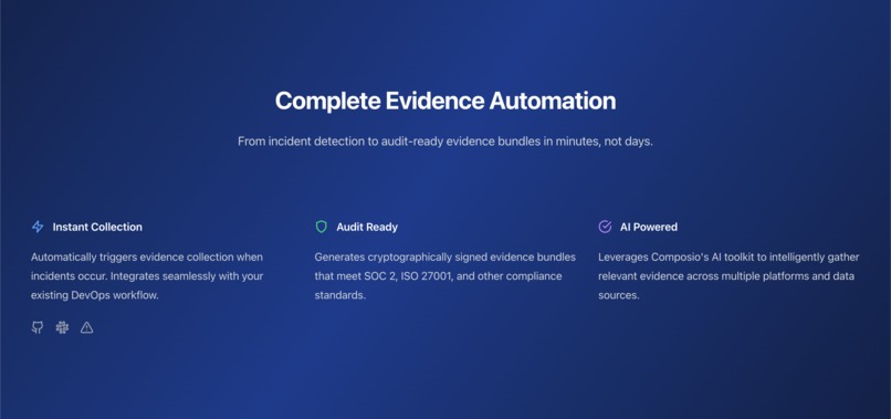 Compliance evidence collector – screenshot 2