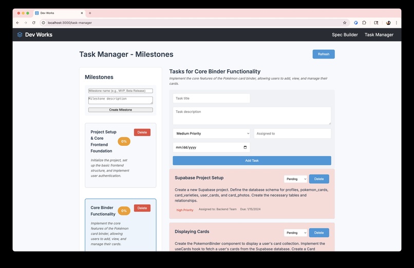 Dev Works – screenshot 1