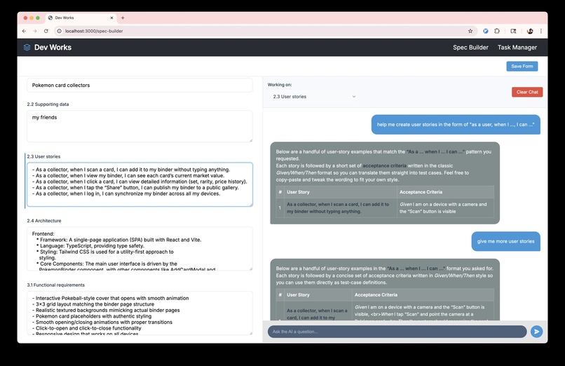 Dev Works – screenshot 2