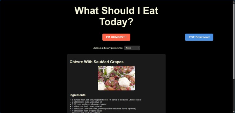 What Should I Eat Today? – screenshot 1