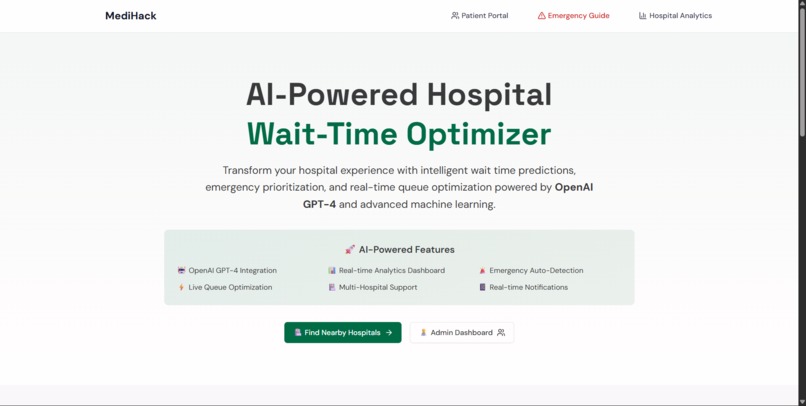 MediHack – AI-Powered Personal Health Companion – screenshot 1