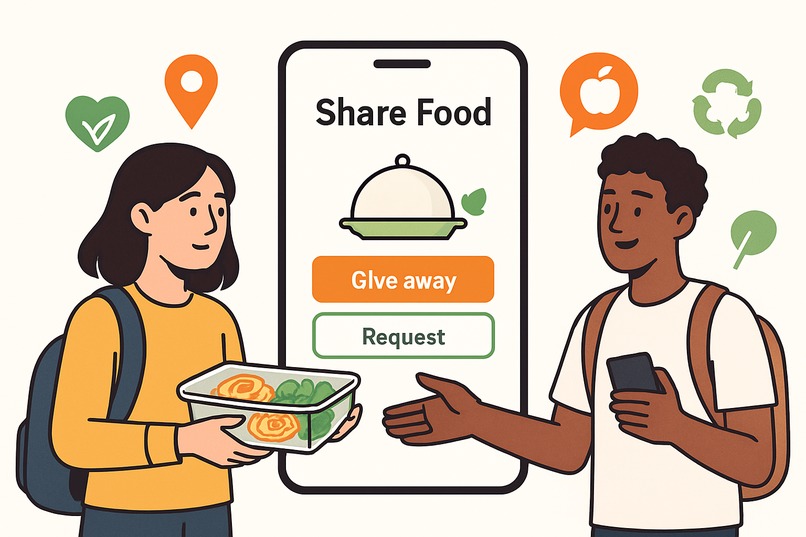 DormShare: Campus Food Waste Reduction App – screenshot 1