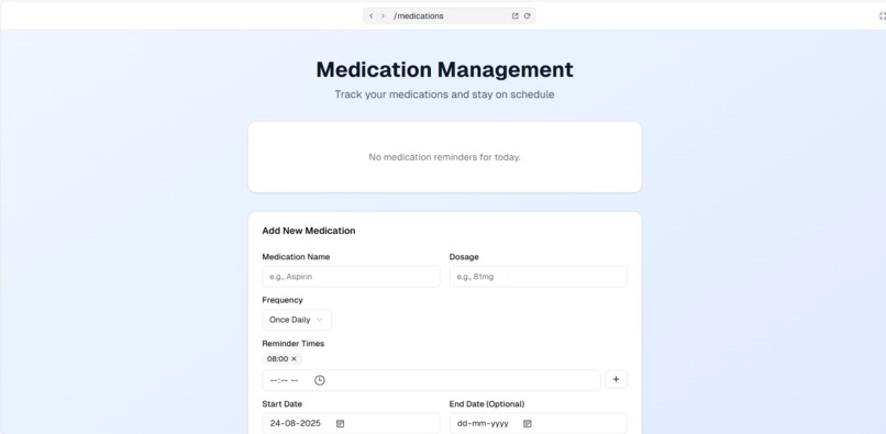 AI-Powered Elderly Care Assistant – screenshot 1