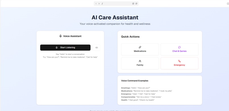 AI-Powered Elderly Care Assistant – screenshot 3