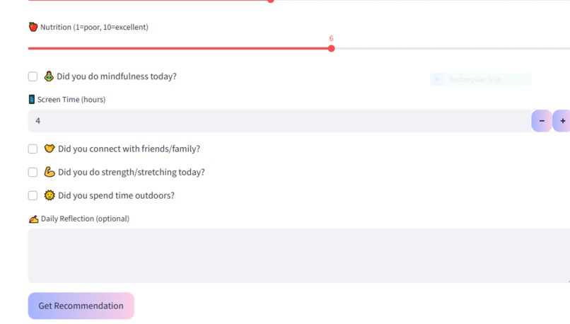  Personalized Lifestyle Coach – screenshot 2