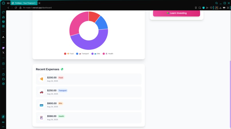 FinMate – Your AI-Powered Financial Companion – screenshot 1