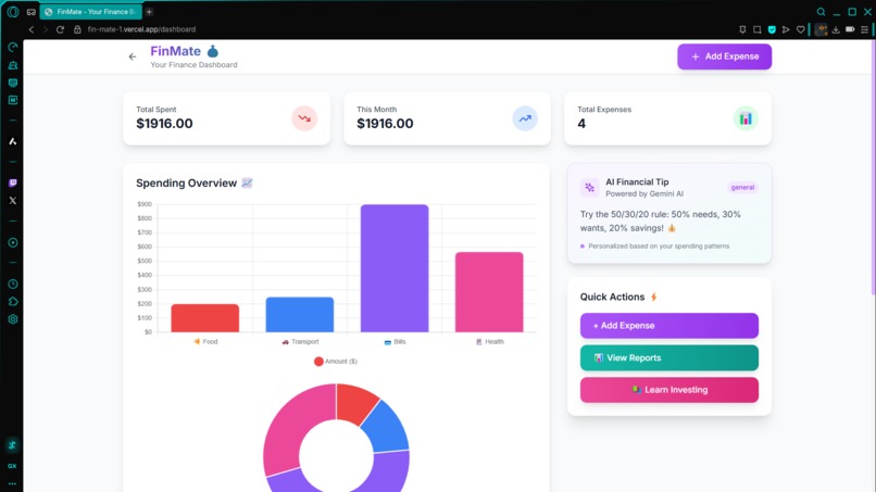 FinMate – Your AI-Powered Financial Companion – screenshot 4