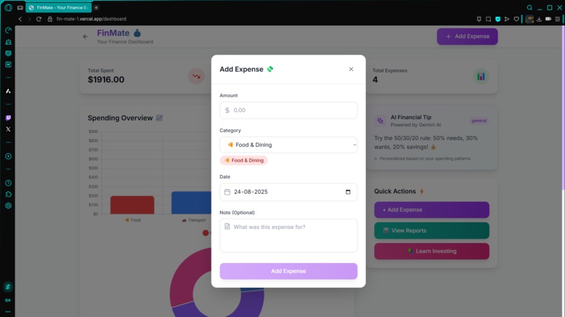 FinMate – Your AI-Powered Financial Companion – screenshot 5