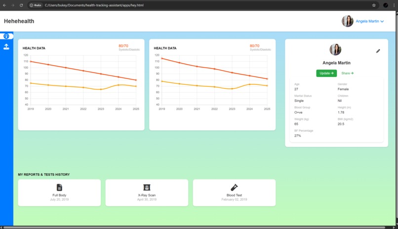Hehehealth – screenshot 1
