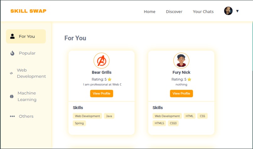 Skill Swap – screenshot 3