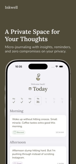 Inkwell: Micro Journaling – screenshot 3