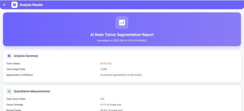 Brain Tumor AI Analyzer – screenshot 2