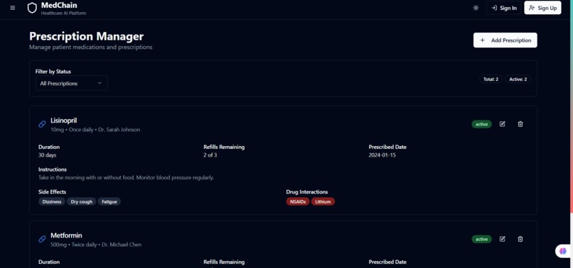 MedCHAIN – screenshot 9