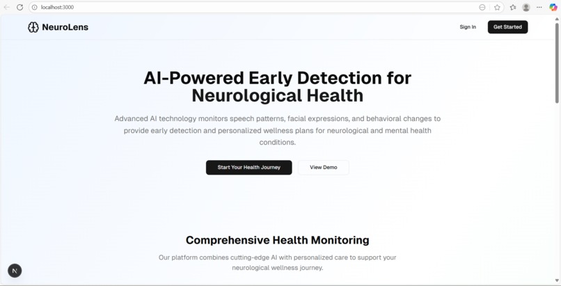 NeuroLens: Early Detection & Personalization Platform by Ai – screenshot 1