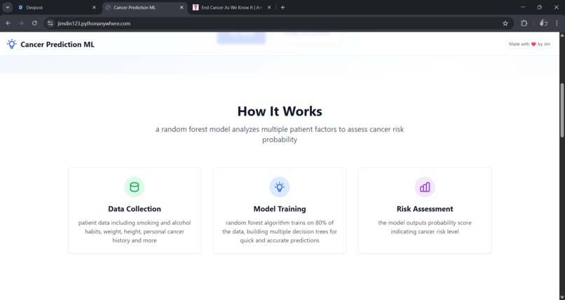 Cancer Prediction – screenshot 3
