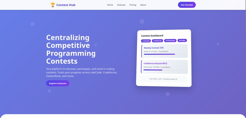 Contest Hub – screenshot 1