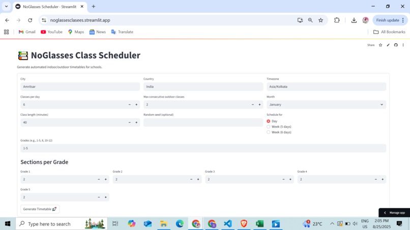 NoGlassesClasses  – screenshot 1