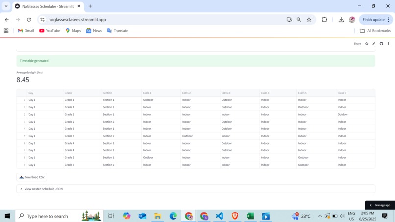NoGlassesClasses  – screenshot 2
