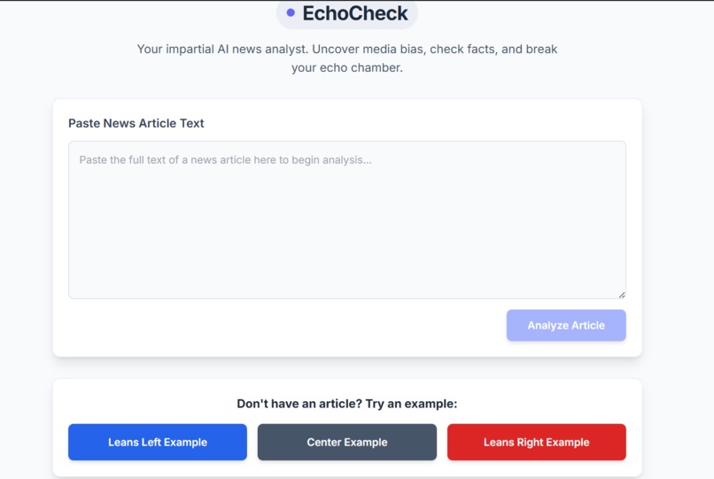 EchoCheck – screenshot 1