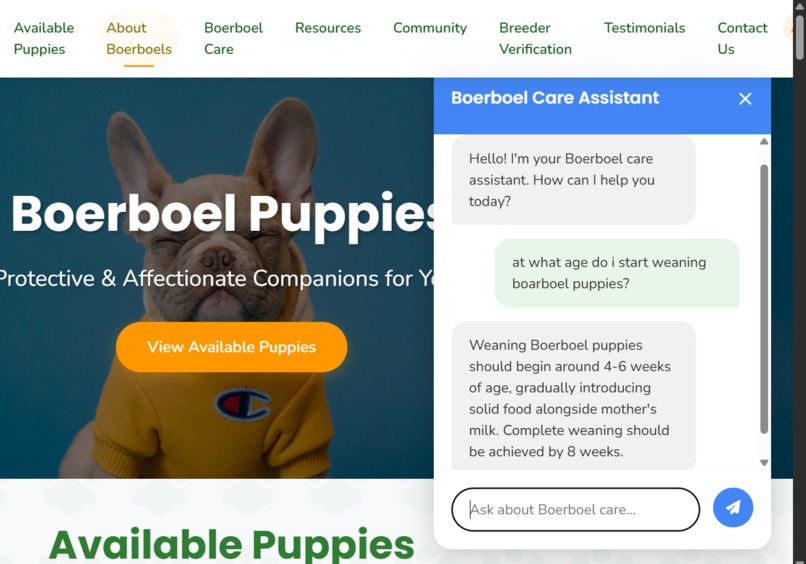 PawCentral254: Ethical Boerboel Adoption Platform – screenshot 2