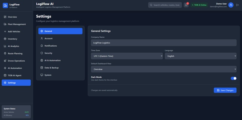 LogiFlow AI Intelligent Logistics Management Platform – screenshot 16