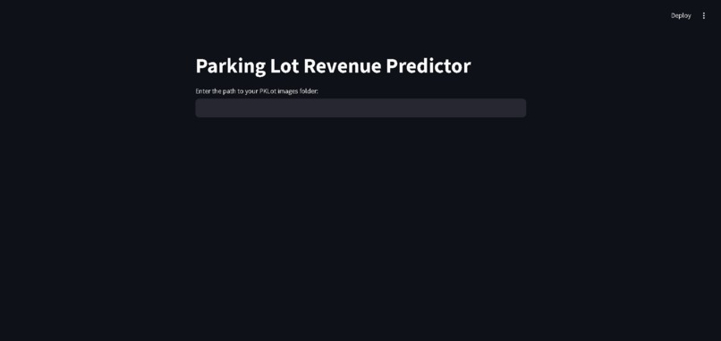 ParkingLotRevenuePredictor – screenshot 1