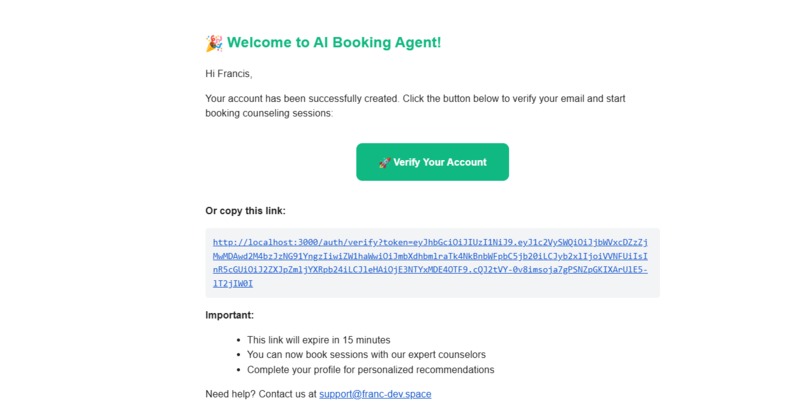 ai-intelligent-booking – screenshot 1