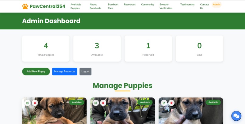 PawCentral254: Ethical Boerboel Adoption Platform – screenshot 6