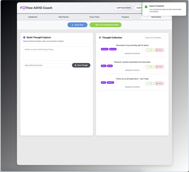 FOFlow: Personalized ADHD Productivity and Focus Coach – screenshot 6