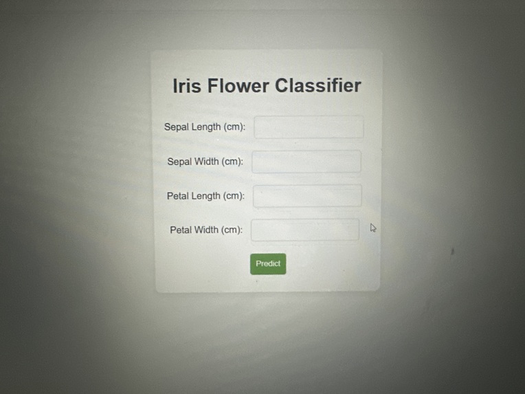 Iris flower classfier – screenshot 1