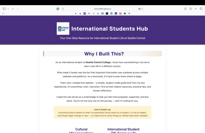 International Students Hub – screenshot 1