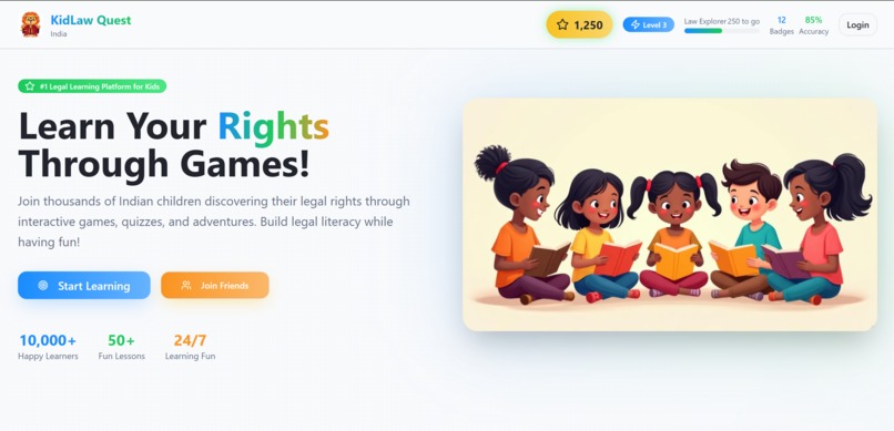 KidLaw Quest India – screenshot 2