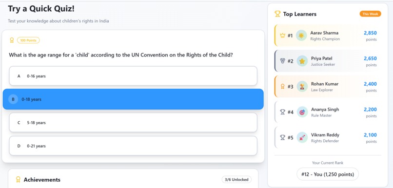 KidLaw Quest India – screenshot 3
