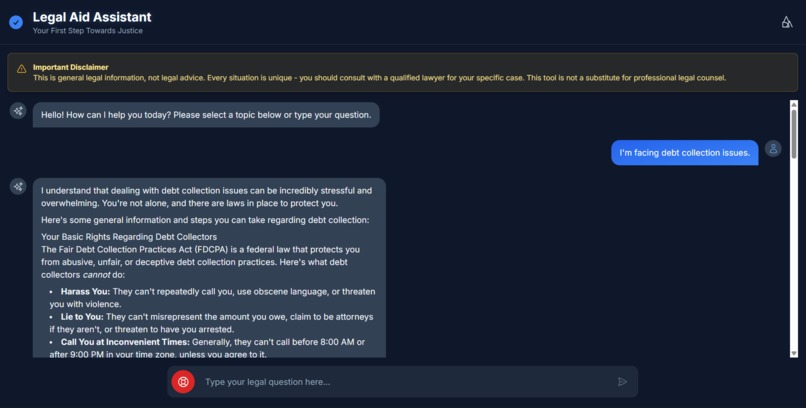 Legal-Aid-Assistant – screenshot 4