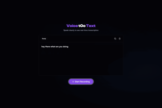 Voice-To-Text