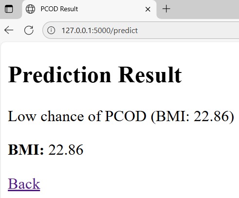 OvaSense: PCOD Detection by ML – screenshot 3