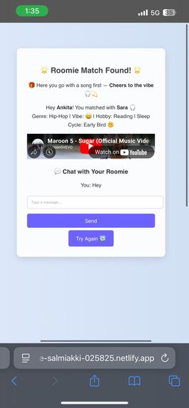 RoomieRadar: Who’s Your Vibe? – screenshot 4