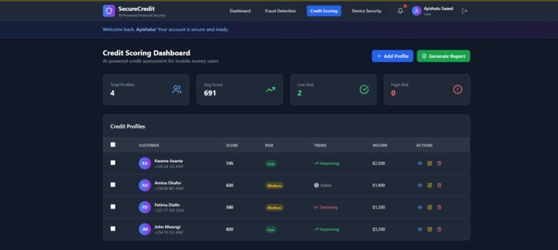 SecureCredit – screenshot 3