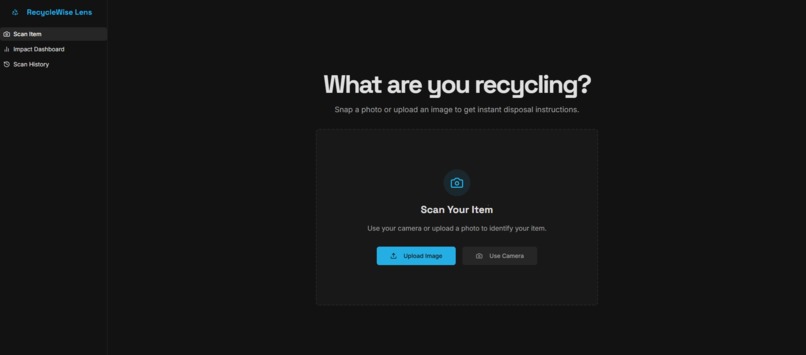 RecycleWise Lens – screenshot 1